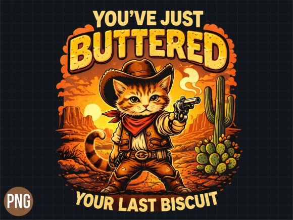 Cowboy Cat Buttered Biscuit PNG Guide