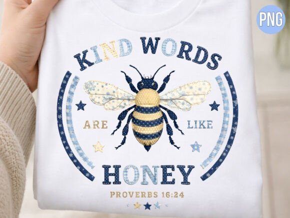 Designing with Purpose: The Impact of the Kind Words Are Like Honey Bee PNG Shirt in Modern Print on Demand