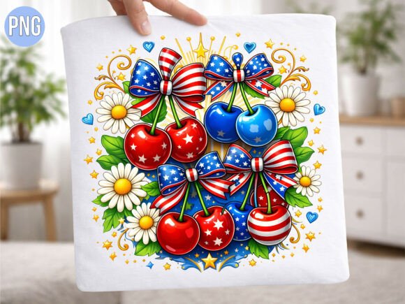 Evaluating the Red White Blue Patriotic Cherries PNG for Creative Projects