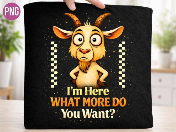 Funny Goat Sarcastic Quote PNG Design