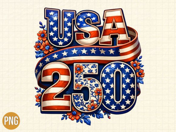 Integrating the USA 250 Patriotic Anniversary Floral PNG into Your Creative Workflow