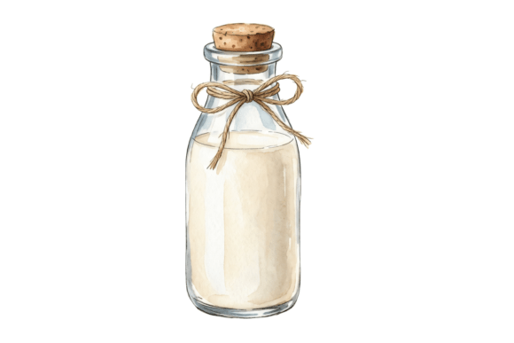 Milk Bottle PNG Cut Files for DIY & Shop Branding