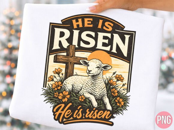 Strategic Branding with the Easter Lamb He is Risen Religious PNG: A Guide for Creators