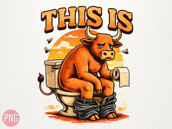 Unleashing Attitude: The Power of the This is Bullsh*t Funny Bull PNG T-Shirt Design