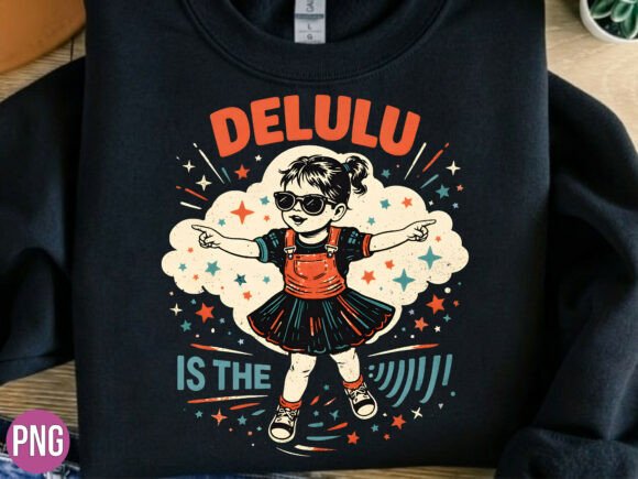 Unlocking Creativity with the Delulu is the Solulu Girl Retro PNG: A Guide for Designers and POD Sellers